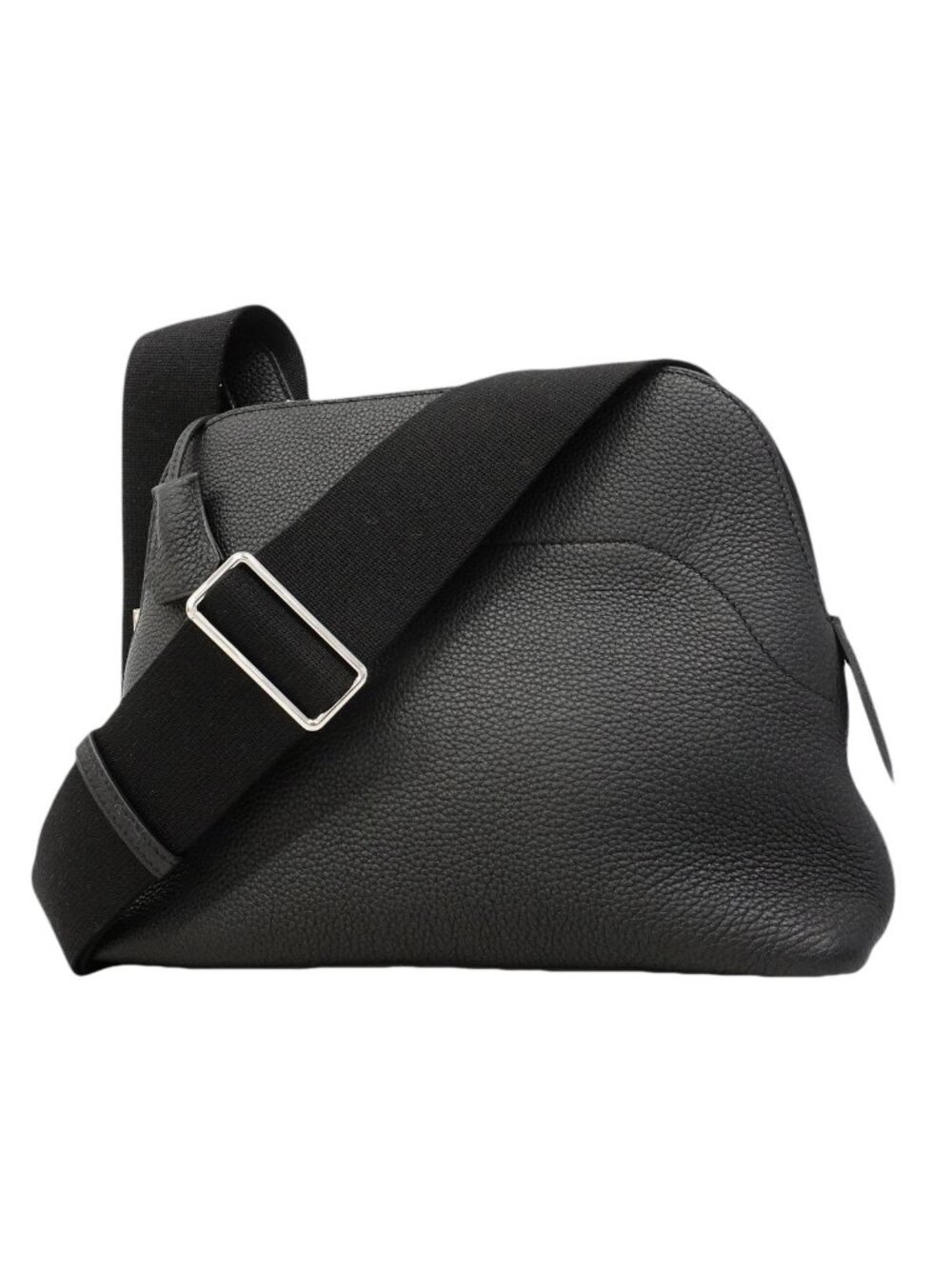 Hermes Shoulder Bag Bolide Messenger Togo Black Silver
